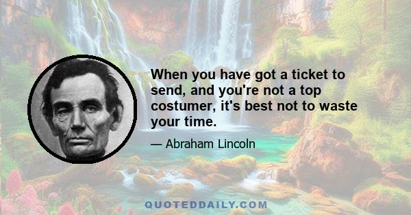 When you have got a ticket to send, and you're not a top costumer, it's best not to waste your time.