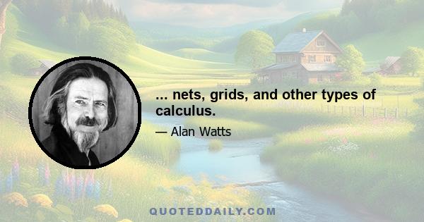 ... nets, grids, and other types of calculus.