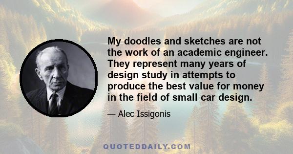 My doodles and sketches are not the work of an academic engineer. They represent many years of design study in attempts to produce the best value for money in the field of small car design.