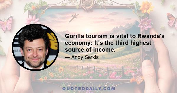 Gorilla tourism is vital to Rwanda's economy: It's the third highest source of income.