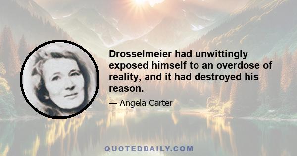 Drosselmeier had unwittingly exposed himself to an overdose of reality, and it had destroyed his reason.