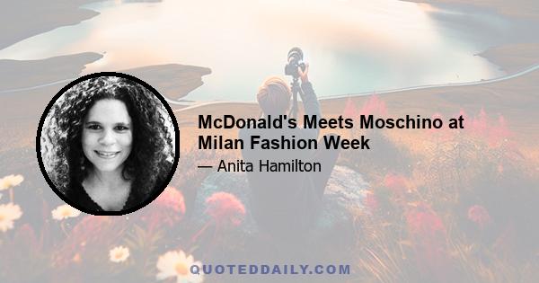 McDonald's Meets Moschino at Milan Fashion Week