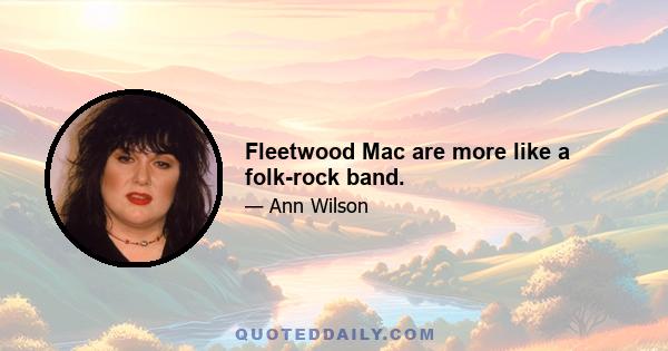 Fleetwood Mac are more like a folk-rock band.