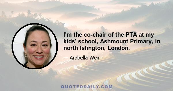 I'm the co-chair of the PTA at my kids' school, Ashmount Primary, in north Islington, London.