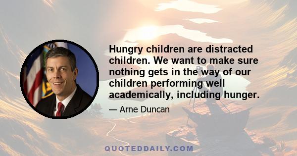 Hungry children are distracted children. We want to make sure nothing gets in the way of our children performing well academically, including hunger.