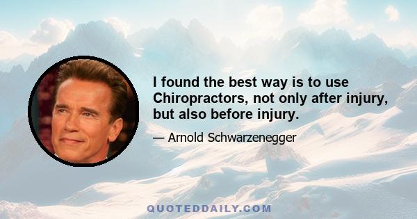 I found the best way is to use Chiropractors, not only after injury, but also before injury.