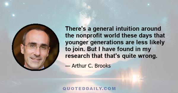 There's a general intuition around the nonprofit world these days that younger generations are less likely to join. But I have found in my research that that's quite wrong.