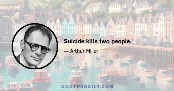 Suicide kills two people.