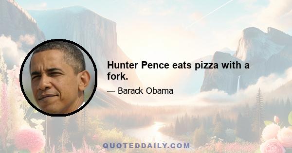 Hunter Pence eats pizza with a fork.