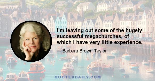 I'm leaving out some of the hugely successful megachurches, of which I have very little experience.