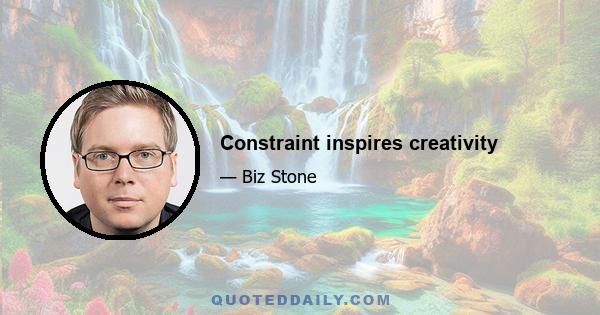 Constraint inspires creativity