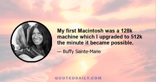 My first Macintosh was a 128k machine which I upgraded to 512k the minute it became possible.