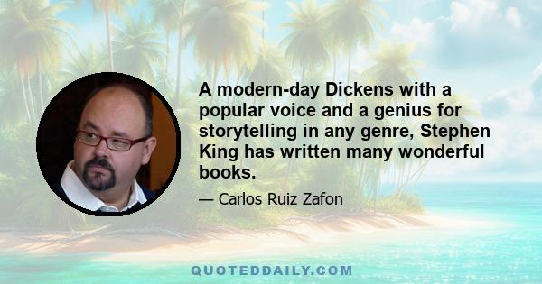 A modern-day Dickens with a popular voice and a genius for storytelling in any genre, Stephen King has written many wonderful books.