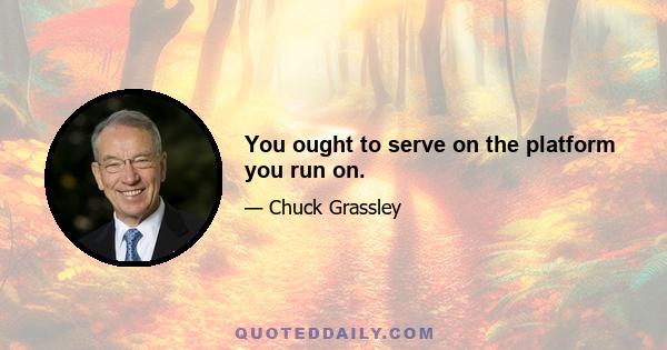 You ought to serve on the platform you run on.