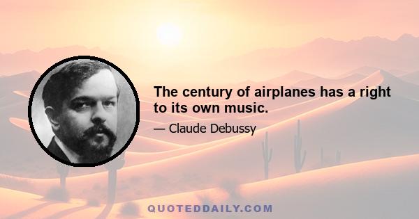 The century of airplanes has a right to its own music.