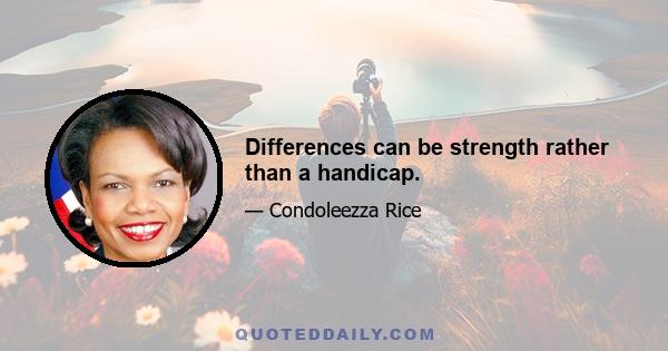 Differences can be strength rather than a handicap.