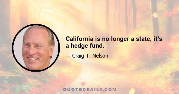 California is no longer a state, it's a hedge fund.