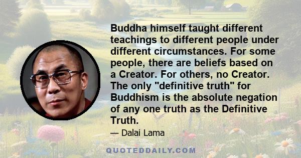 Buddha himself taught different teachings to different people under different circumstances. For some people, there are beliefs based on a Creator. For others, no Creator. The only definitive truth for Buddhism is the