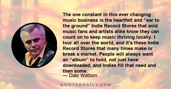 The one constant in this ever changing music business is the heartfelt and “ear to the ground” Indie Record Stores that avid music fans and artists alike know they can count on to keep music thriving locally. I tour all 