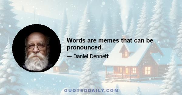 Words are memes that can be pronounced.