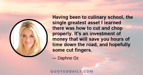 Having been to culinary school, the single greatest asset I learned there was how to cut and chop properly. It's an investment of money that will save you hours of time down the road, and hopefully some cut fingers.