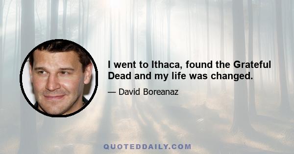 I went to Ithaca, found the Grateful Dead and my life was changed.