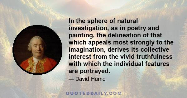 In the sphere of natural investigation, as in poetry and painting, the delineation of that which appeals most strongly to the imagination, derives its collective interest from the vivid truthfulness with which the