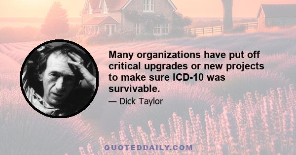 Many organizations have put off critical upgrades or new projects to make sure ICD-10 was survivable.