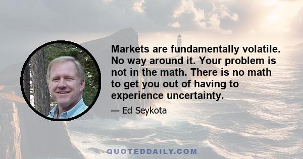 Markets are fundamentally volatile. No way around it. Your problem is not in the math. There is no math to get you out of having to experience uncertainty.