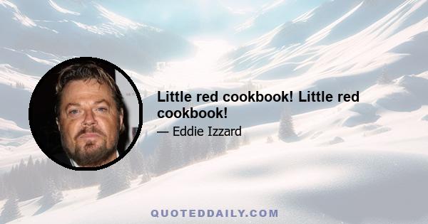 Little red cookbook! Little red cookbook!