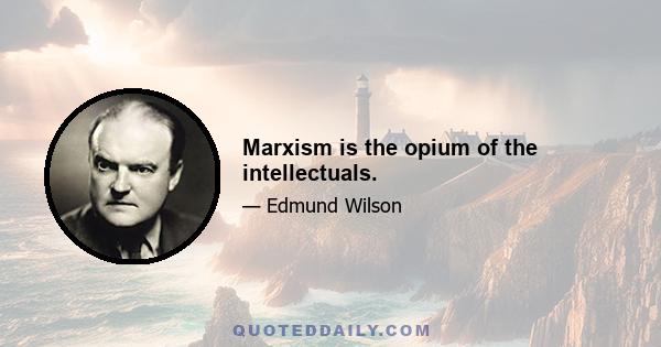 Marxism is the opium of the intellectuals.