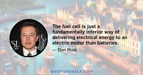 The fuel cell is just a fundamentally inferior way of delivering electrical energy to an electric motor than batteries.