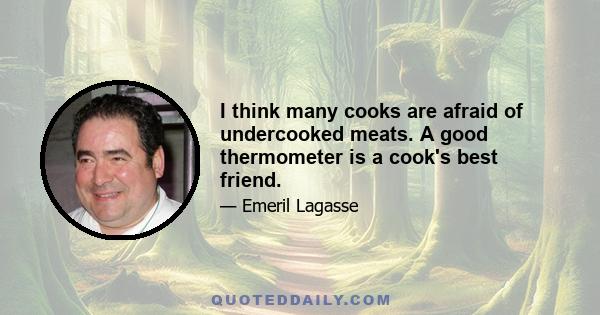 I think many cooks are afraid of undercooked meats. A good thermometer is a cook's best friend.