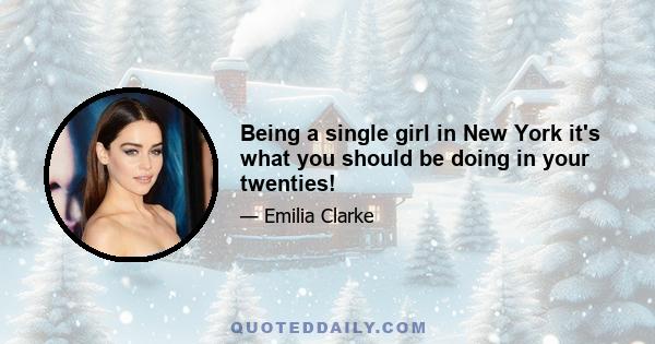 Being a single girl in New York it's what you should be doing in your twenties!