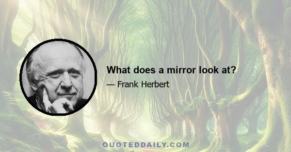 What does a mirror look at?