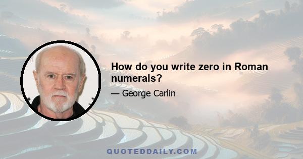 How do you write zero in Roman numerals?