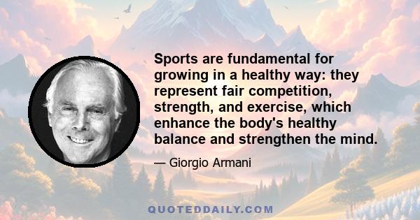 Sports are fundamental for growing in a healthy way: they represent fair competition, strength, and exercise, which enhance the body's healthy balance and strengthen the mind.