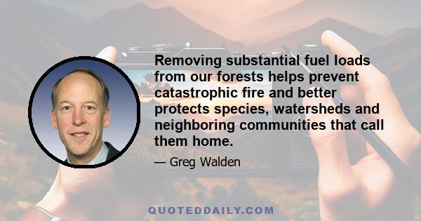 Removing substantial fuel loads from our forests helps prevent catastrophic fire and better protects species, watersheds and neighboring communities that call them home.