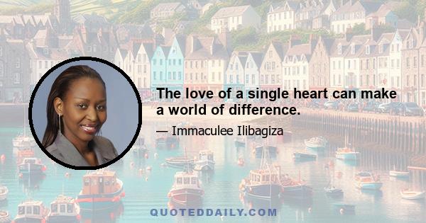 The love of a single heart can make a world of difference.