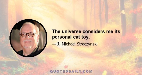 The universe considers me its personal cat toy.