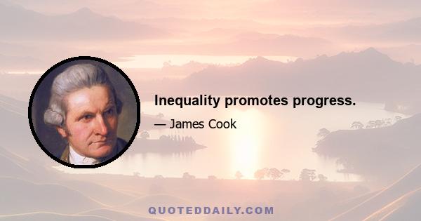 Inequality promotes progress.