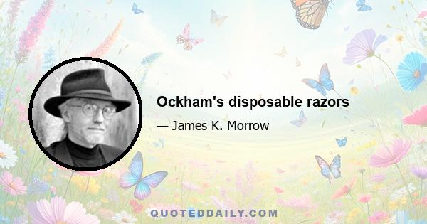 Ockham's disposable razors