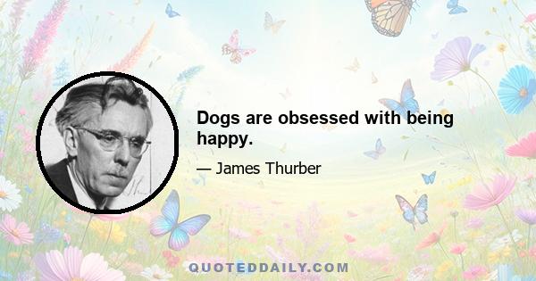 Dogs are obsessed with being happy.