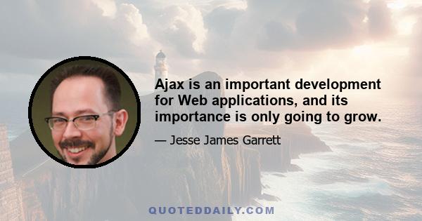 Ajax is an important development for Web applications, and its importance is only going to grow.