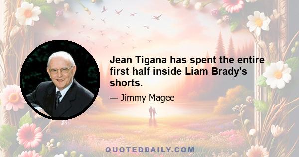 Jean Tigana has spent the entire first half inside Liam Brady's shorts.