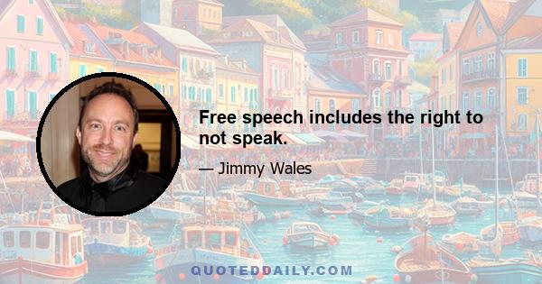 Free speech includes the right to not speak.