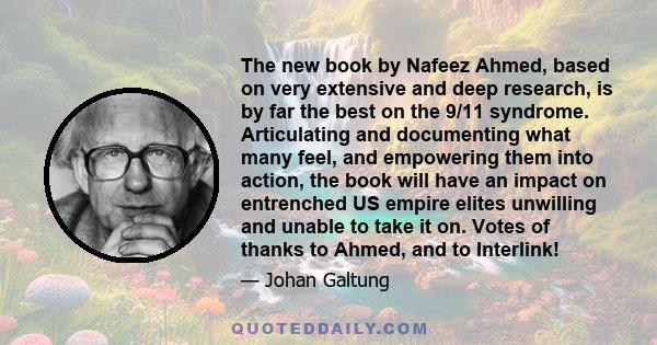 The new book by Nafeez Ahmed, based on very extensive and deep research, is by far the best on the 9/11 syndrome. Articulating and documenting what many feel, and empowering them into action, the book will have an