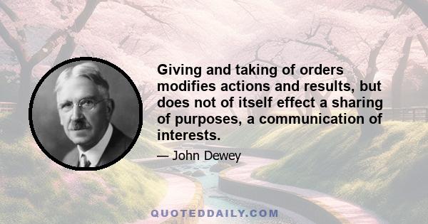 Giving and taking of orders modifies actions and results, but does not of itself effect a sharing of purposes, a communication of interests.