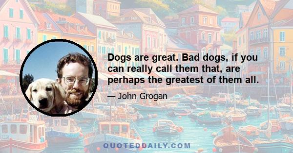 Dogs are great. Bad dogs, if you can really call them that, are perhaps the greatest of them all.