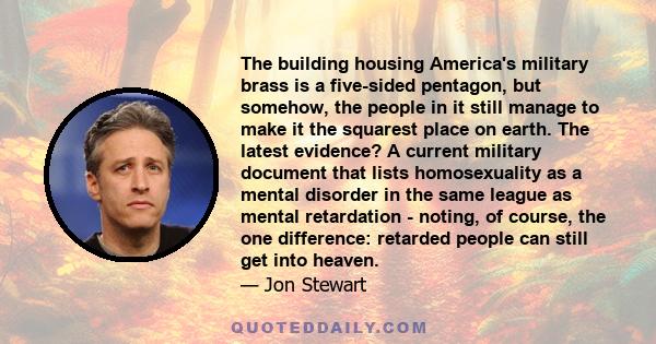 The building housing America's military brass is a five-sided pentagon, but somehow, the people in it still manage to make it the squarest place on earth. The latest evidence? A current military document that lists